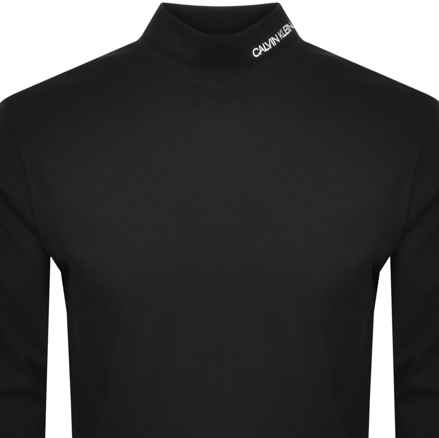 Alternative Image for ProductCalvin Klein Jeans Logo Long Sleeve T Shirt Black2